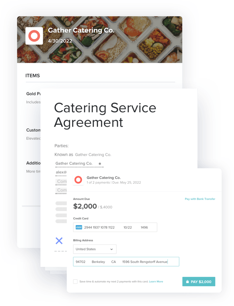 catering proposal templates